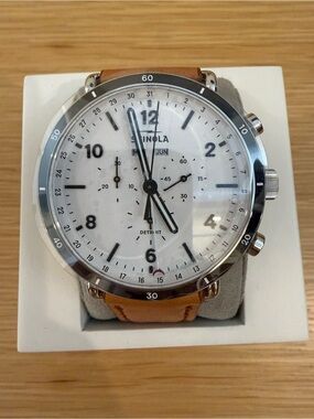 Shinola - White Dial, Tan Leather Strap